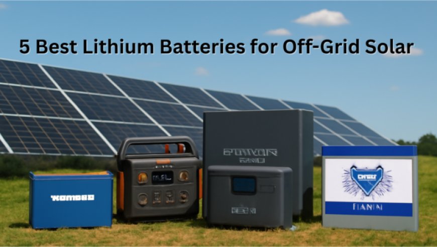 5 Best Lithium Batteries for Off-Grid Solar to Buy in 2025